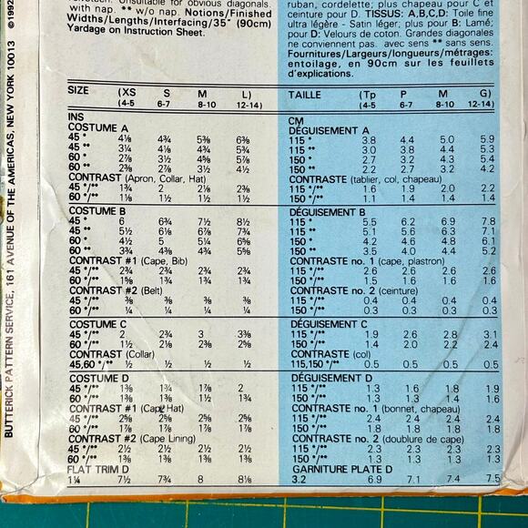 Butterick Sewing Pattern 6305 Sz 4-14 Pilgrim Squire Lady Queen Costume Theater - Picture 5 of 6